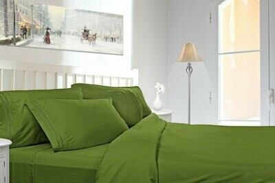 Queen Sheet Set - Calla Green