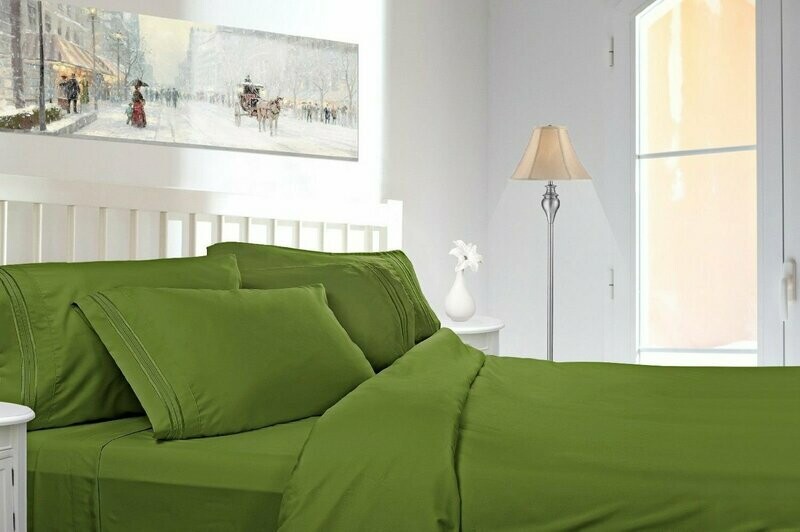 Queen Sheet Set - Calla Green