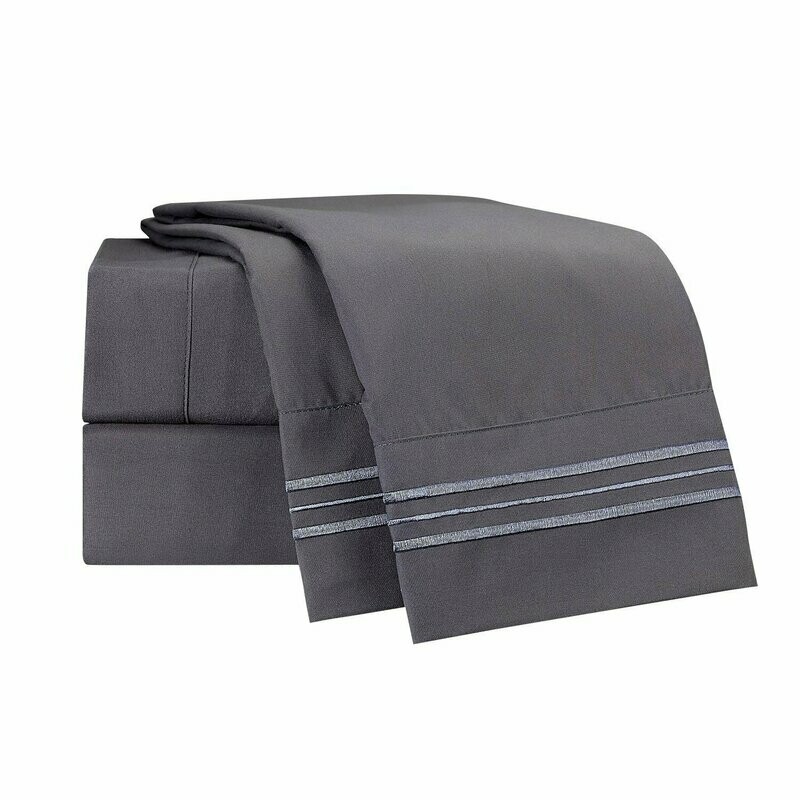 Queen Sheet Set - Charcoal