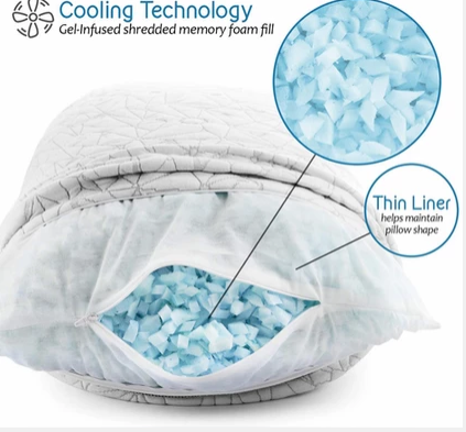 Shredded Memory Foam Pillow - Body Length - PreOrder for end of Month