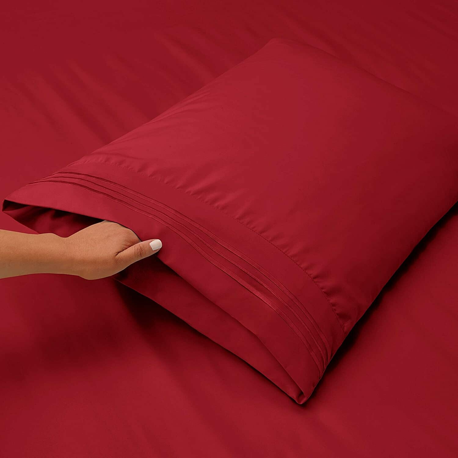 Standard Pillowcases, pk. of 2 - Cranberry
