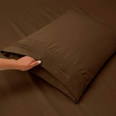 King Pillowcases, pk. of 2 - Chocolate