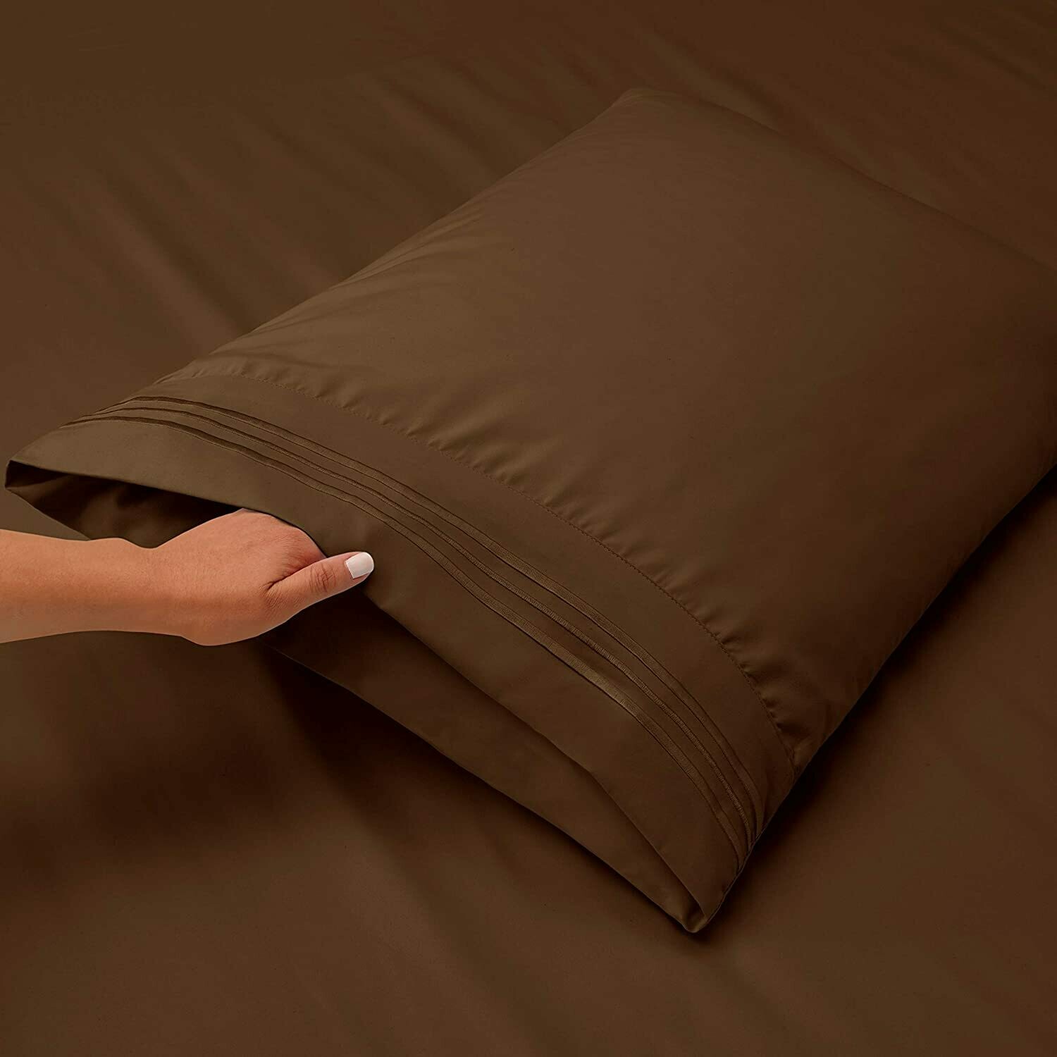 Standard Pillowcases, pk. of 2 - Chocolate