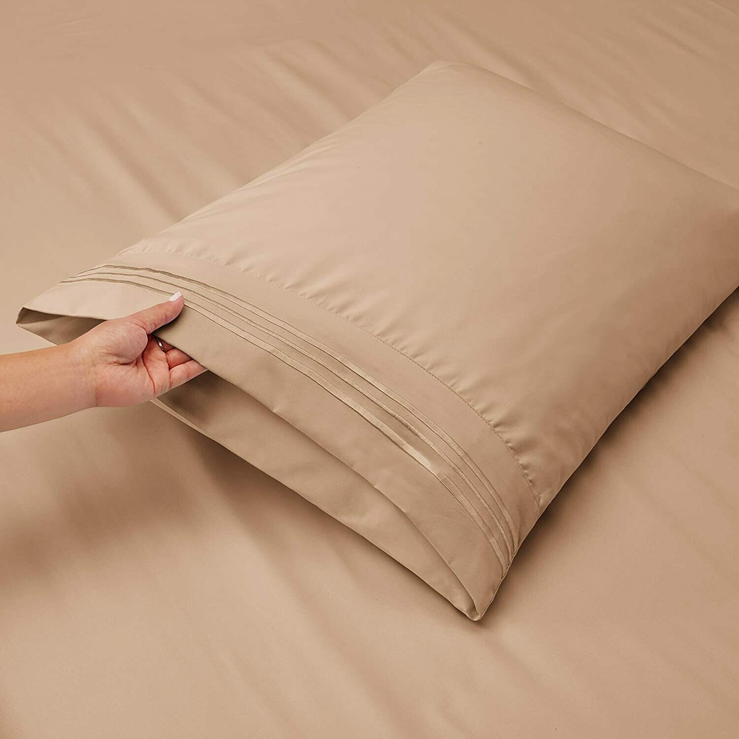 Standard Pillowcases, pk. of 2 - Sand