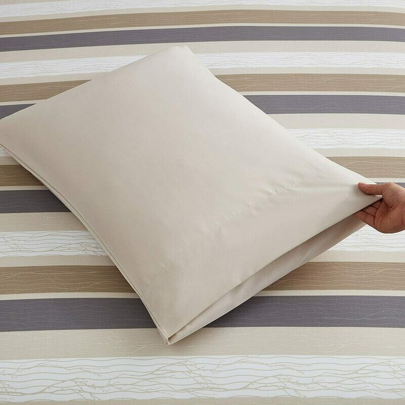 Queen Sheet Set with Shams - Earth Stripe