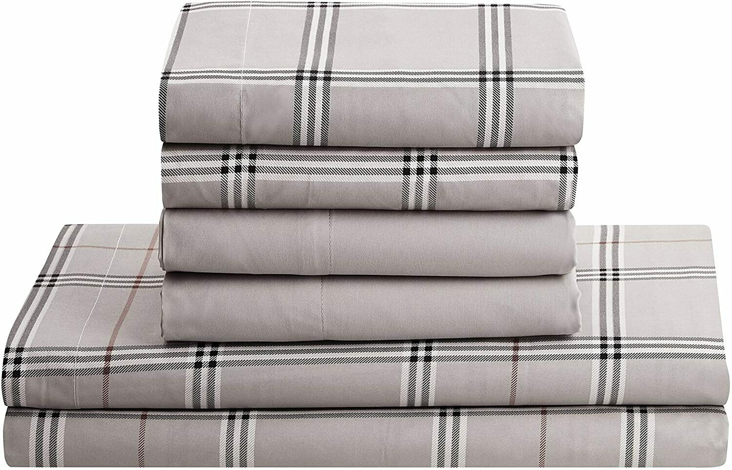 King Sheet Set with Shams - Burberry Grey  - In Stock