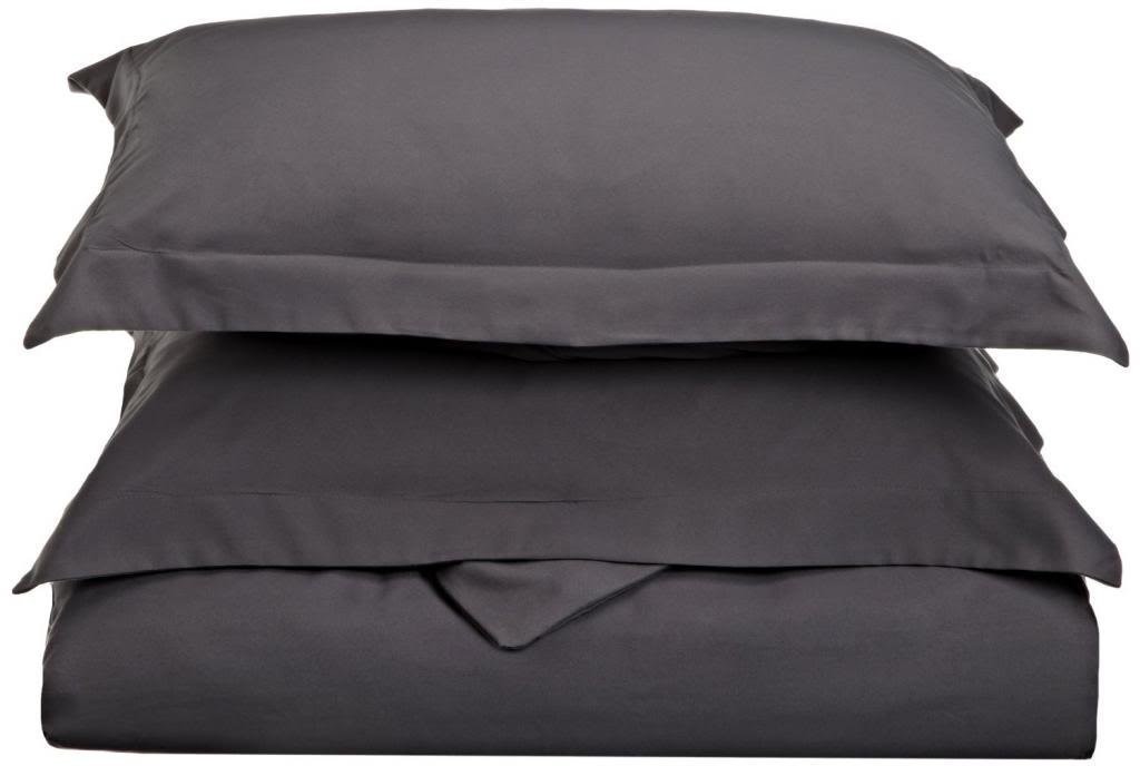 Queen/Full Duvet Cover Set - Charcoal