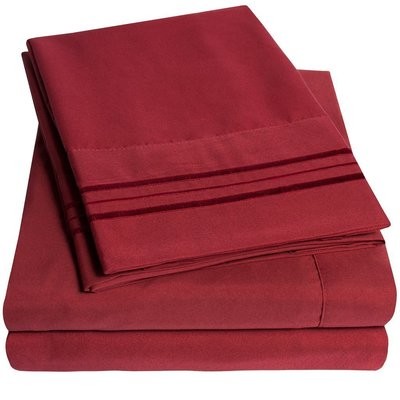Queen Sheet Set - Cranberry