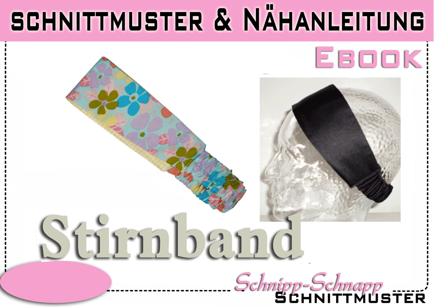 Schnittmuster Ebook Stirnband / Haarband