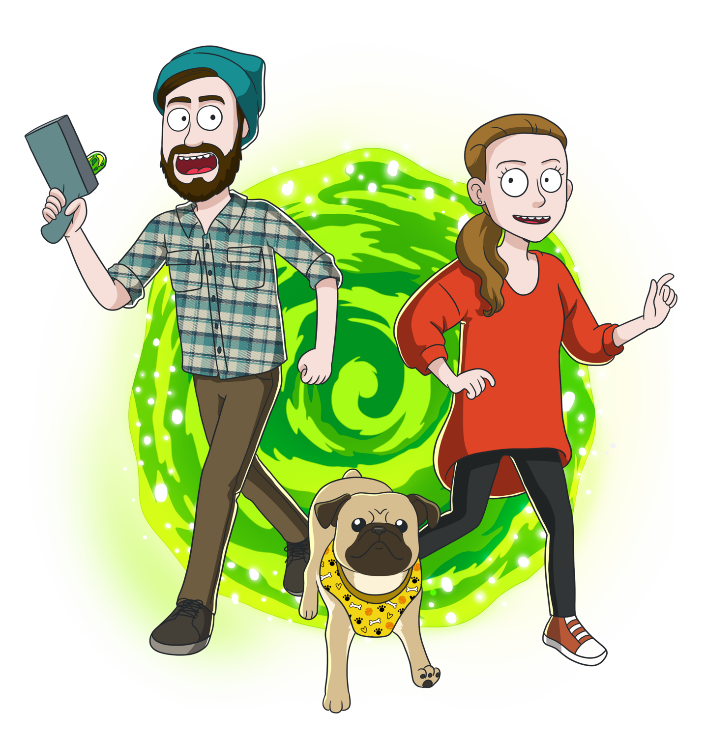 Turn me into Rick and Morty, Family Guy, Tim Burton