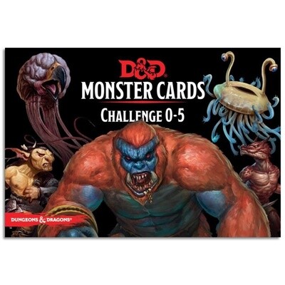 D&amp;D Spellbook Cards Monster Challenge Deck 0-5 (179 cards)