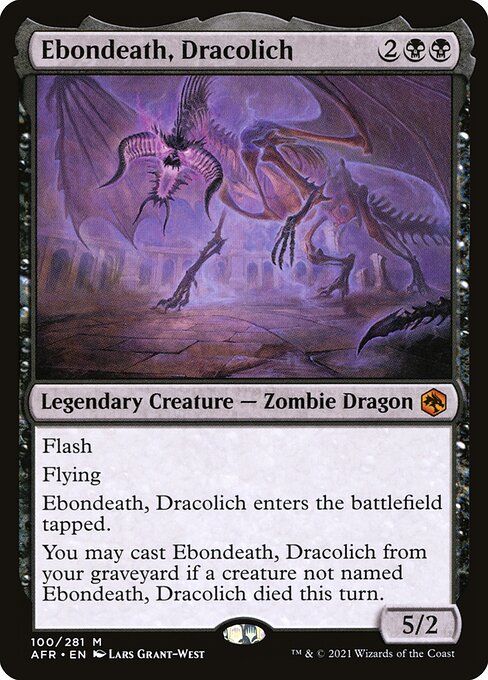 Ebondeath, Dracolich [AFR 100] - NM