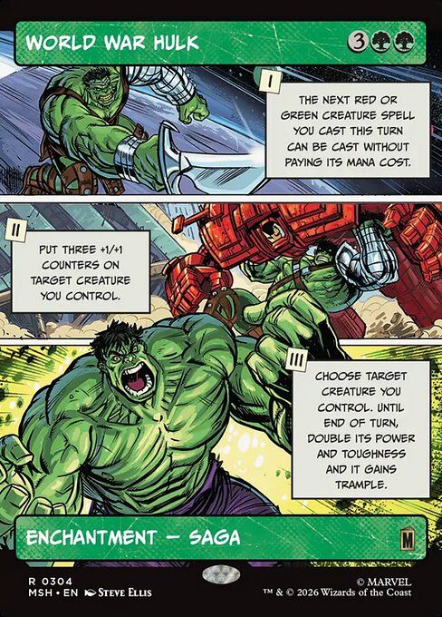 World War Hulk (Borderless Foil) [MSH 304] - NM
