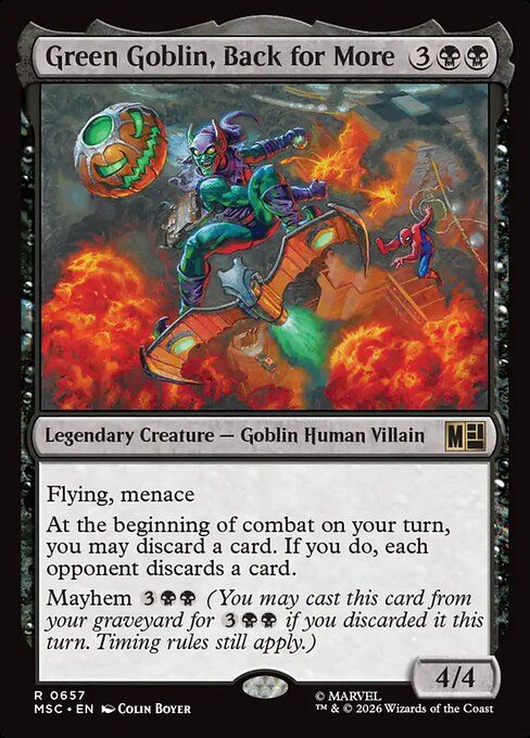 Green Goblin, Back for More (Traditional Foil) [MSC 657] - NM