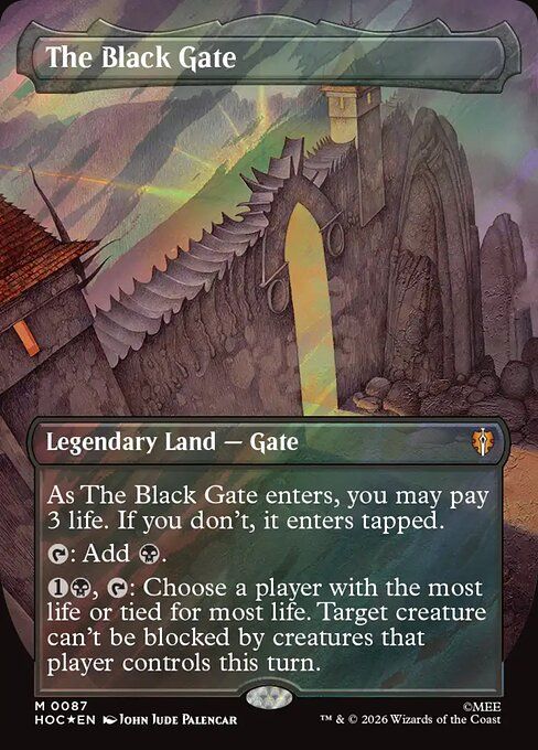 The Black Gate (Surge Foil) [HOC 87] - NM