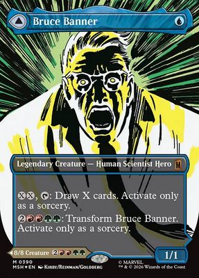 Bruce Banner // The Incredible Hulk (Borderless Foil) [MSH 390] - NM