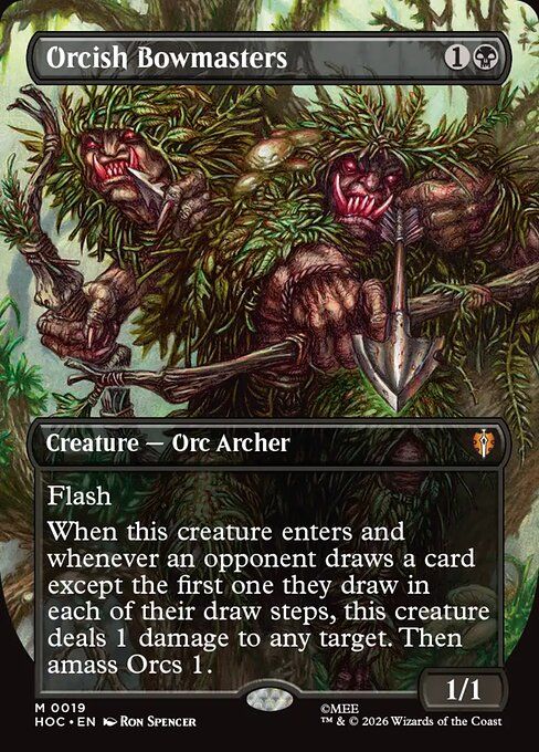 Orcish Bowmasters (Borderless Foil) [HOC 19] - NM