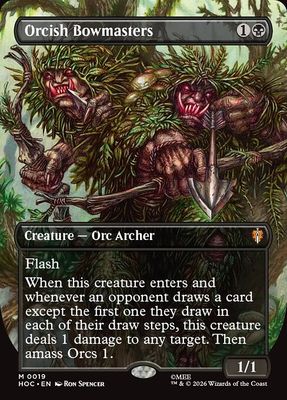 Orcish Bowmasters (Borderless Foil) [HOC 19] - NM