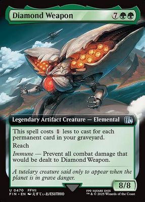 Diamond Weapon (Extended Art Foil) [FIN 470] - NM