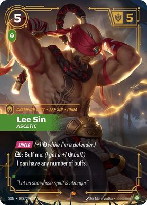 Lee Sin - Ascetic (Foil) [ORGANIZEDPLA 078/298] - NM
