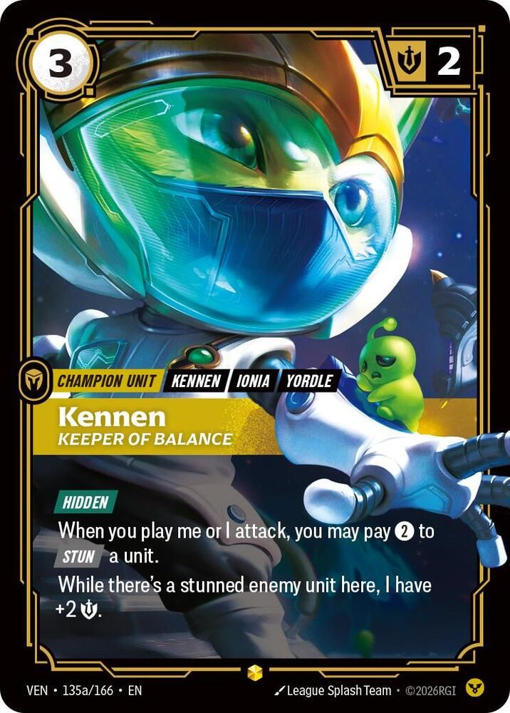 Kennen - Keeper of Balance (Alternate Art) (Foil) [VENDETTA 135a/166] - NM