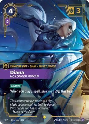 Diana - No Longer Human (Overnumbered) (Foil) [VENDETTA 183/166] - NM