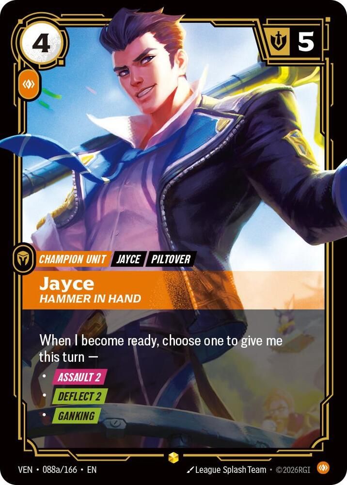 Jayce - Hammer in Hand (Alternate Art) (Foil) [VENDETTA 088a/166] - NM