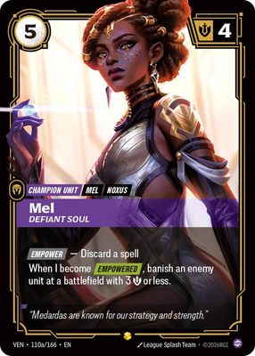 Mel - Defiant Soul (Alternate Art) (Foil) [VENDETTA 110a/166] - NM