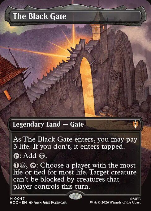 The Black Gate (Borderless Foil) [HOC 47] - NM