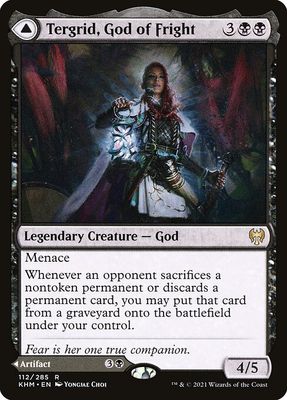 Tergrid, God of Fright // Tergrid's Lantern (Traditional Foil) [KHM 112] - NM