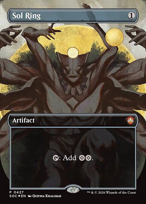 Sol Ring (Borderless Foil) [SOC 427] - NM