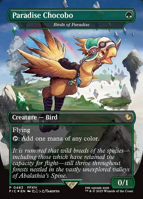 Birds of Paradise (Borderless Foil) [FIC 483] - NM
