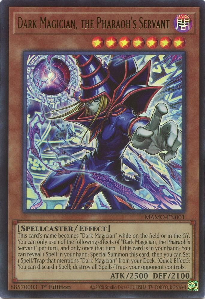 Dark Magician, the Pharaoh's Servant (Unlimited) [MAMO-EN001] - NM