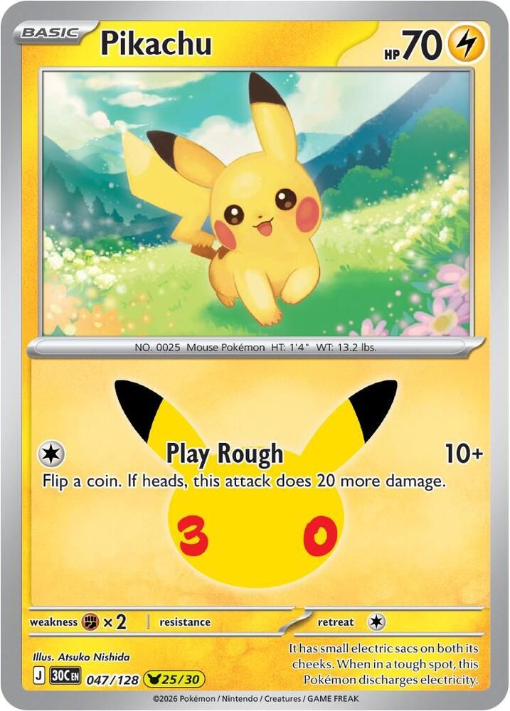 Pikachu (Holofoil) [CEL30 047] - NM