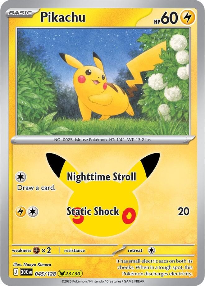 Pikachu (Holofoil) [CEL30 045] - NM