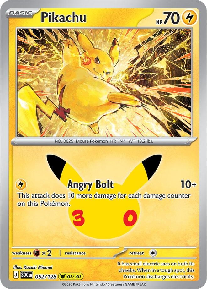 Pikachu (Holofoil) [CEL30 052] - NM