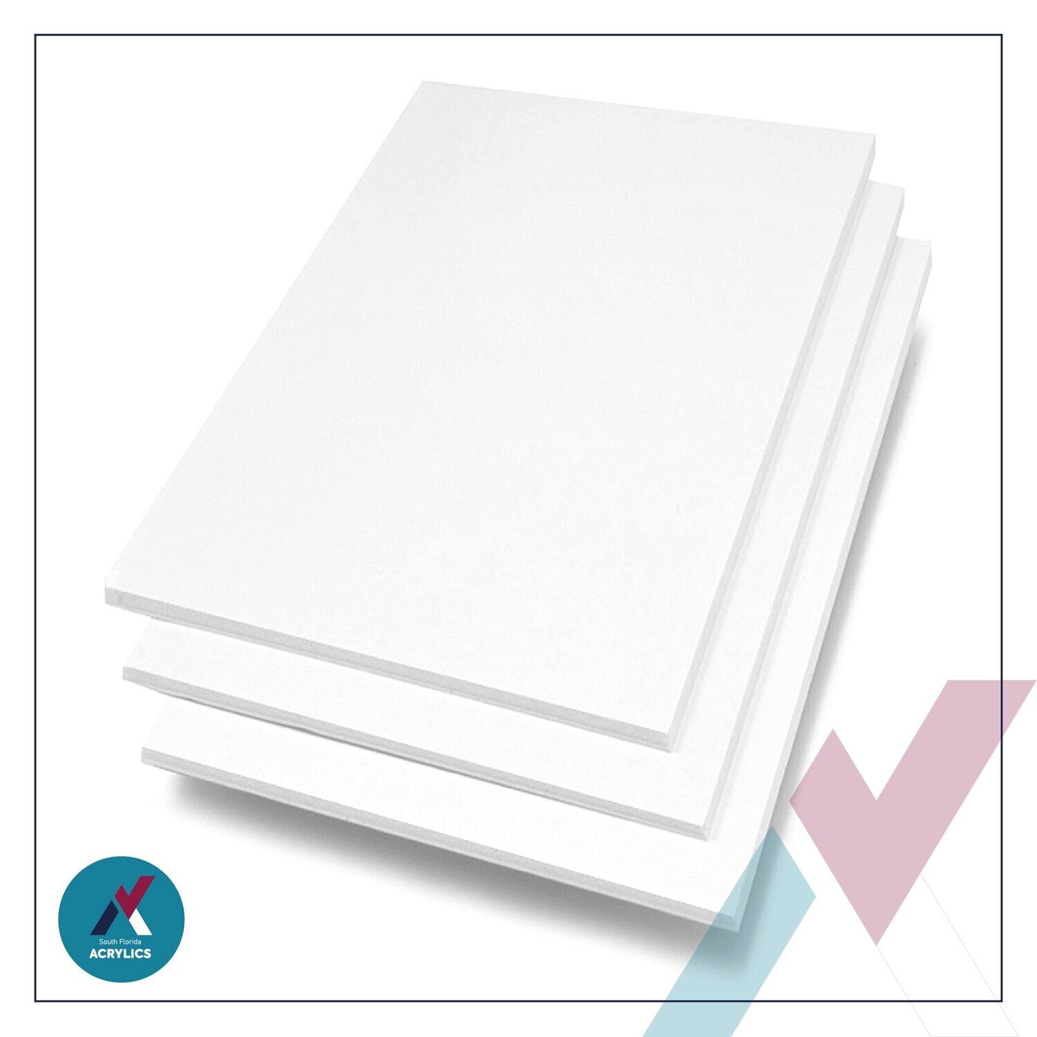 4' x 8' x 1/8Opaque White Acrylic Sheet 2 sides Glossy, Plexiglas