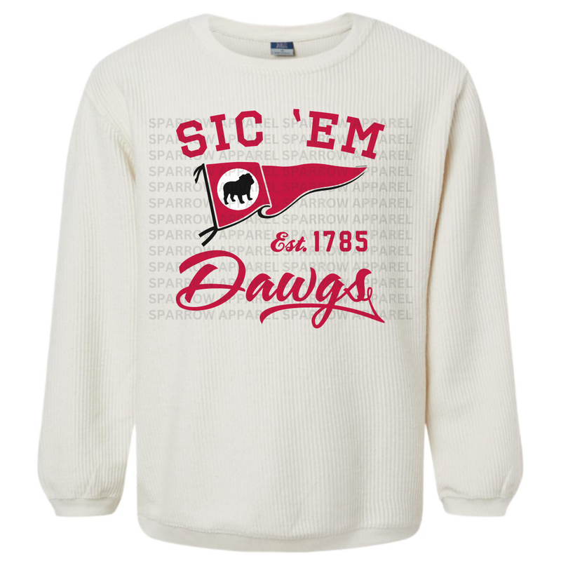 Sic &#39;Em corded crewneck
