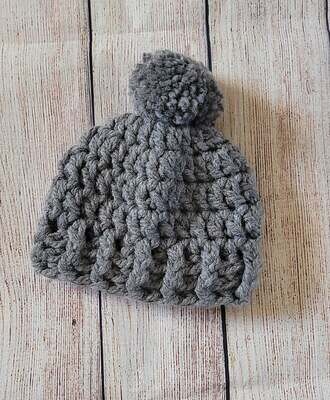 Chunky crochet hat for baby