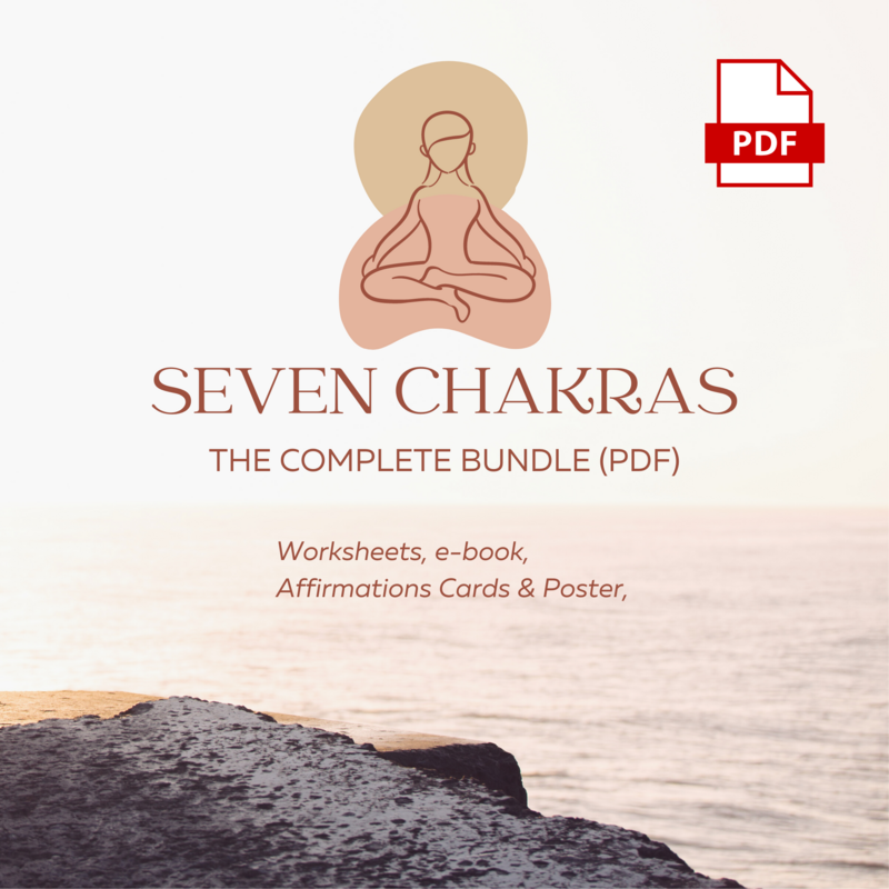ALL-IN-ONE CHAKRA BUNDLE ~ WORKSHEETS, E-BOOK, CARDS & POSTER ALL-IN-ONE CHAKRA BUNDLE ~ WORKSHEETS, E-BOOK, CARDS & POSTER