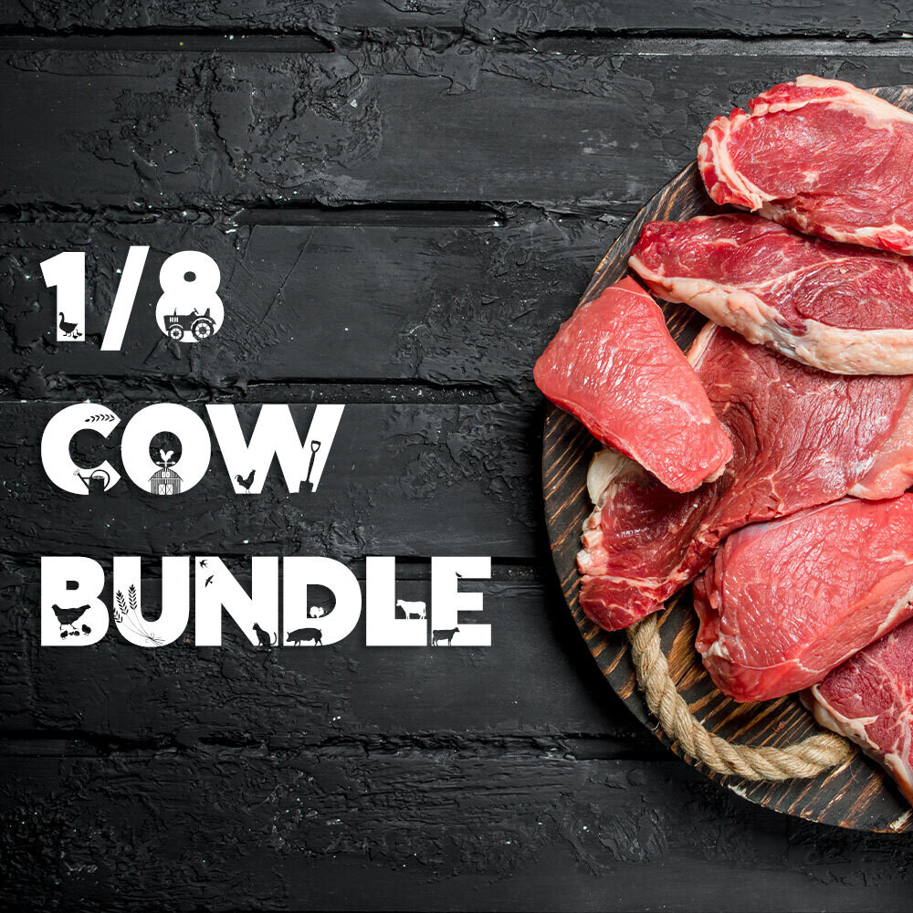 1/8 Grass fed & Finished cow bundle