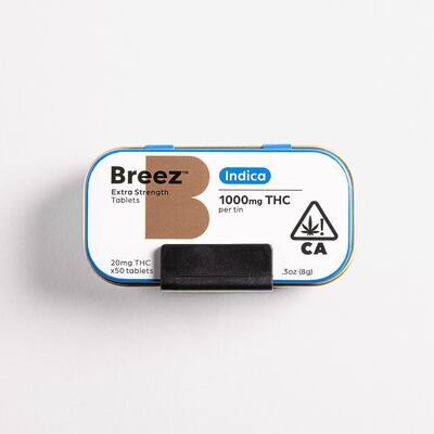 1000mg Breez Indica Tablets (20mg Tablets)