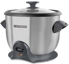 Olla arrocera Black + Decker  10  tazas crudas inox RC620SS