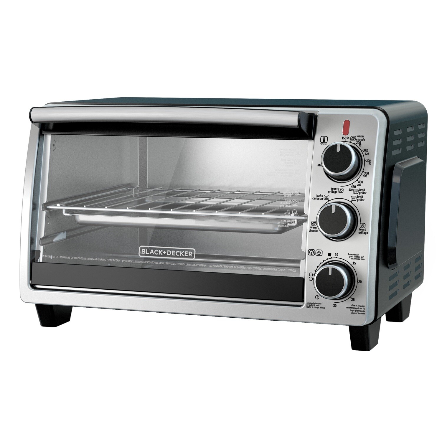 Horno de conveccion 6 rebanadas inox Black + Decker  TO1950SBD