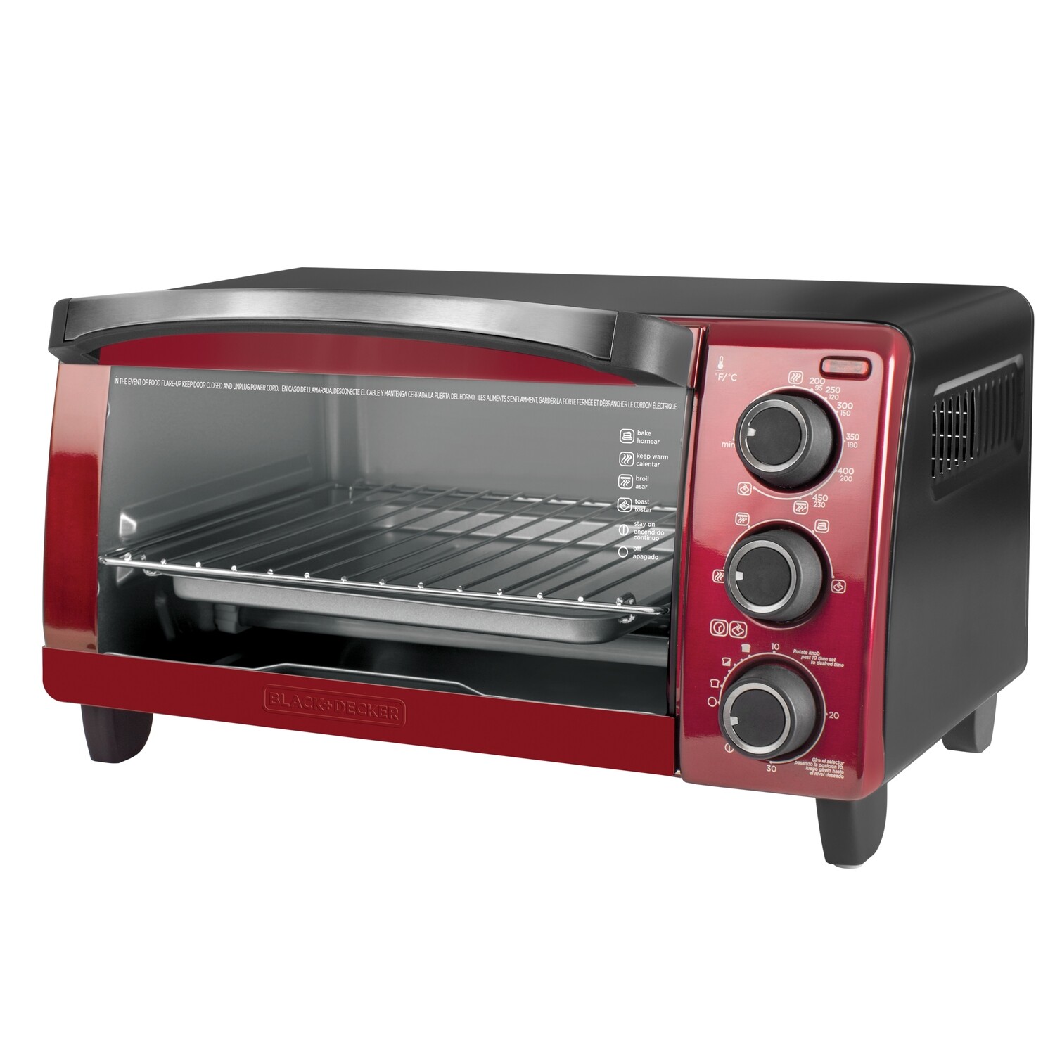 Horno 4 rebanadas Black + Decker  TO1755SRG-LA