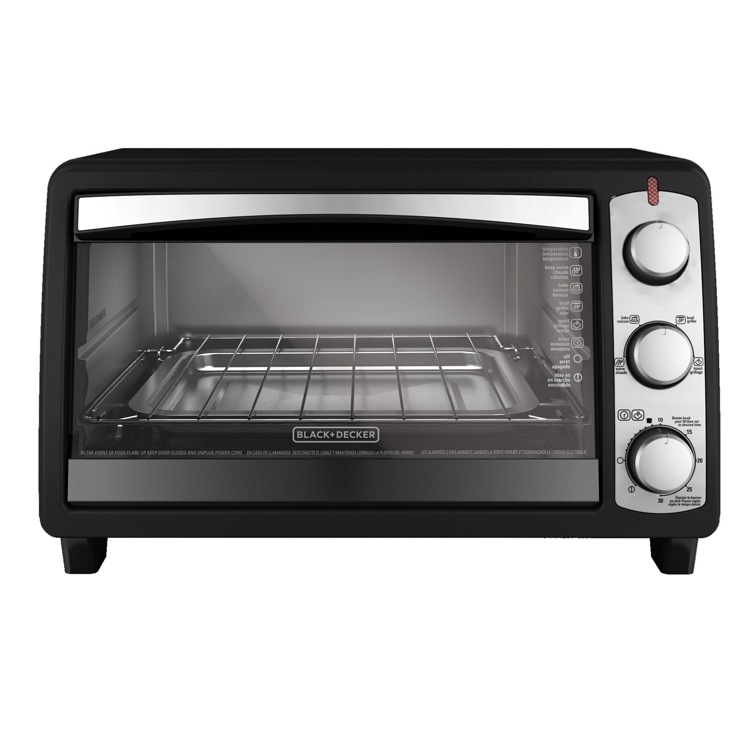 Horno tostador 6 rebanadas inox Black + Decker TO1940BD