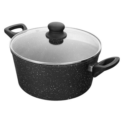 Olla con tapa marmol 24 cm WCCC0009024MBB