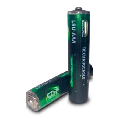 CDP bateria recargable AAA blister de 2 unidades usb lbu-AAA