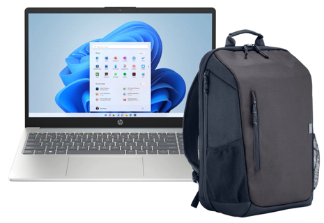 HP notebook 15-fc0015la 15&quot;AMD R7-7730U 8gb 512 gb win 11 + mochila 18l 15.6&quot; azul 80M37LA#ABM