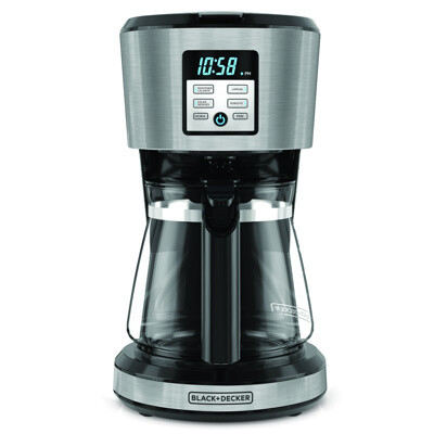 Cafetera 12 tazas  digital Black &amp; Decker CM1331S-LA